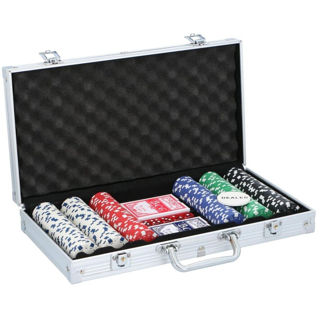 Pokera komplekts futrālī Poker Set, 300 gab. cena un informācija | Azartspēles, pokers | 220.lv