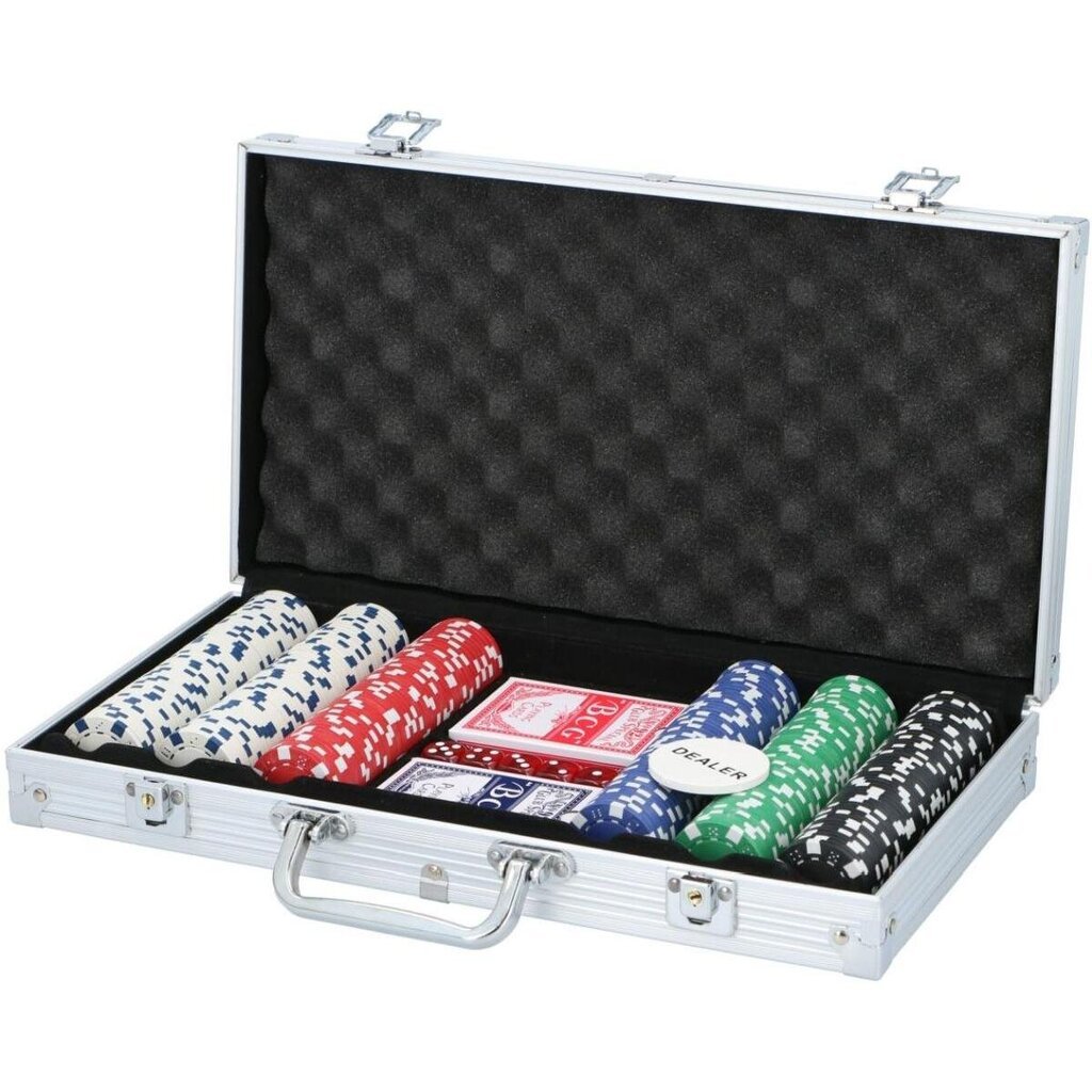 Pokera komplekts futrālī Poker Set, 300 gab. cena un informācija | Azartspēles, pokers | 220.lv