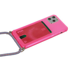 Чехол STRAP Fluo для Iphone 12 Mini, розовый цена и информация | Чехлы для телефонов | 220.lv