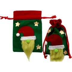 мешок для рождественских подарков с санта клаусом, 20 см цена и информация | Упаковочные материалы для подарков | 220.lv