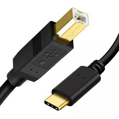 Reagle USB-C - USB-B, 3m cena un informācija | Piederumi korpusiem | 220.lv