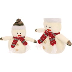 Dekoratīvs sniegavīrs ar cepuri un šalli cena un informācija | Ziemassvētku dekorācijas | 220.lv