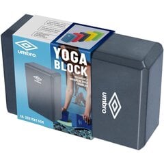 Jogas vingrojumu bloks Umbro, 22.5 x 14.5 x 7.5, zils cena un informācija | Jogas preces | 220.lv