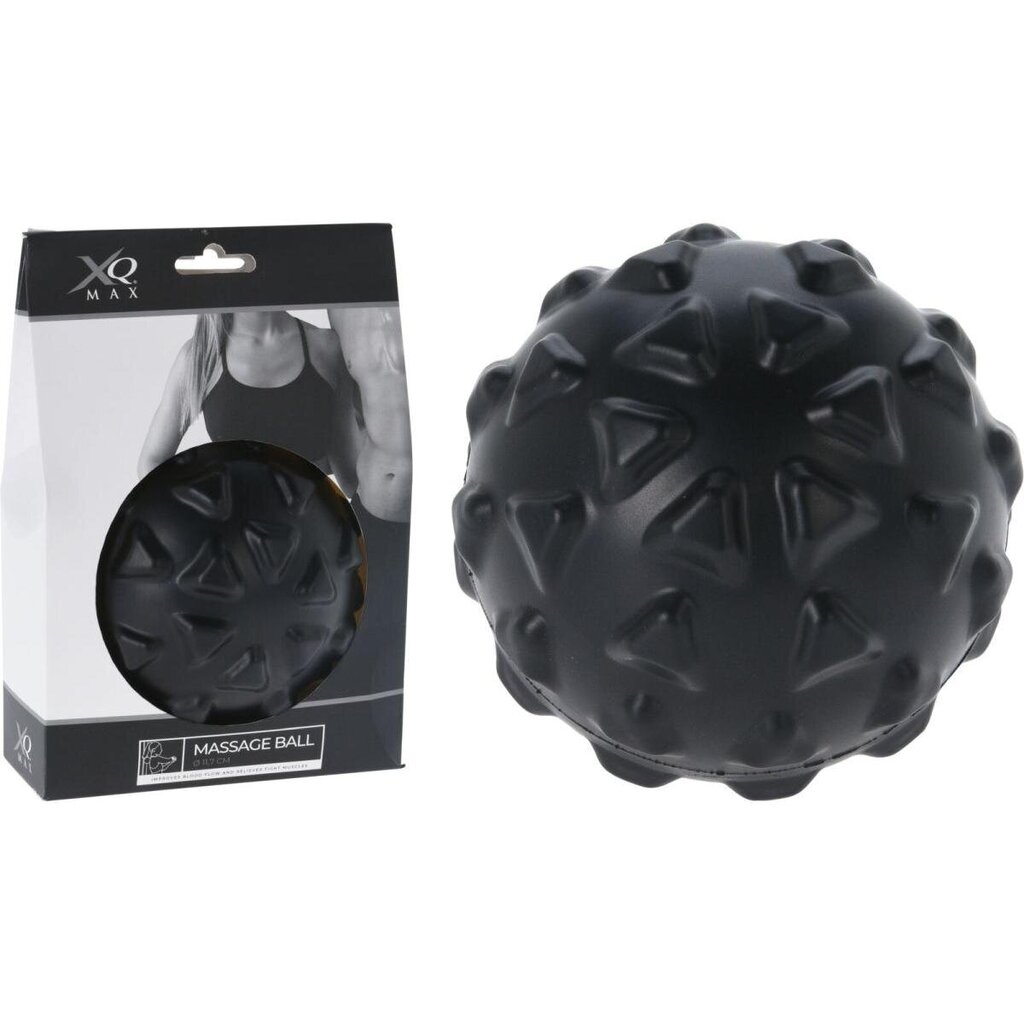 Masāžas bumba XQ Max Large Massage Ball, 11.7 cm, melna цена и информация | Masāžas piederumi | 220.lv