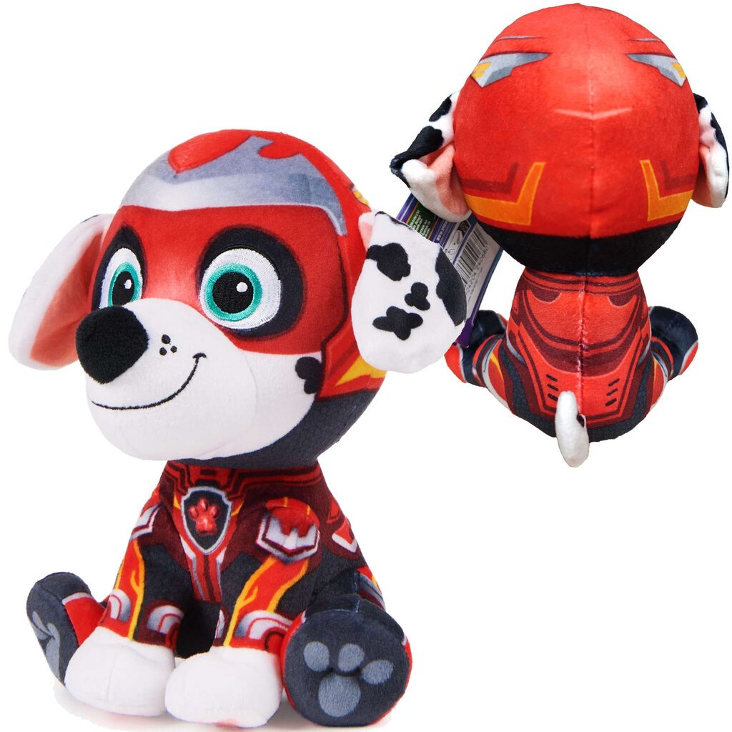 Mīkstā rotaļlieta Paw Patrol (Ķepu patruļa) Movie 2, Marshall, 17 cm cena un informācija | Mīkstās (plīša) rotaļlietas | 220.lv