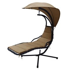 Āra atpūtas krēsls ar lietussargu cena un informācija | Sauļošanās krēsli | 220.lv