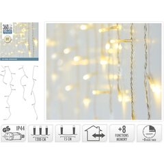 Led zibspuldzes gaisma, 12m cena un informācija | Ziemassvētku lampiņas, LED virtenes | 220.lv