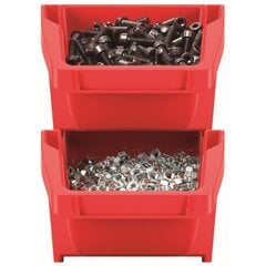 набор контейнеров для мастерской 16 шт, красный, цена и информация | Ящики для инструментов | 220.lv