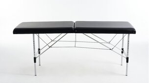 Saliekamais masāžas galds i-coucou A2-1, 185 cm, melns ​ cena un informācija | Masāžas piederumi | 220.lv