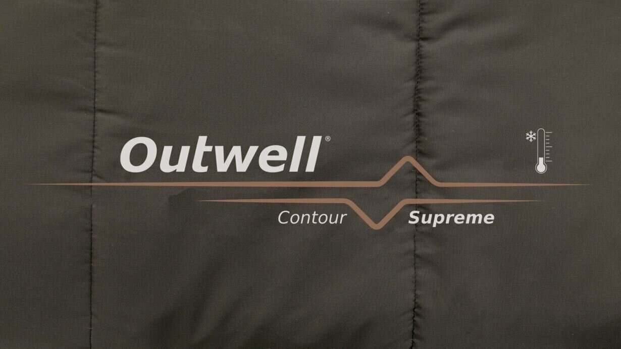 Guļammaiss Outwell Contour Supreme, 220x85 cm, brūns цена и информация | Guļammaisi | 220.lv