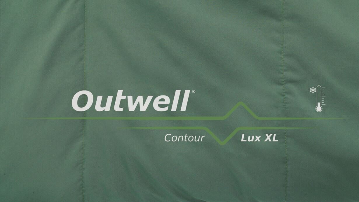 Guļammaiss Outwell Contour Lux XL, 235x105 cm, zaļš cena un informācija | Guļammaisi | 220.lv