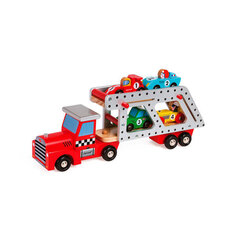 Koka evakuators ar piederumiem Janod, 4 gab. цена и информация | Конструктор автомобилей игрушки для мальчиков | 220.lv