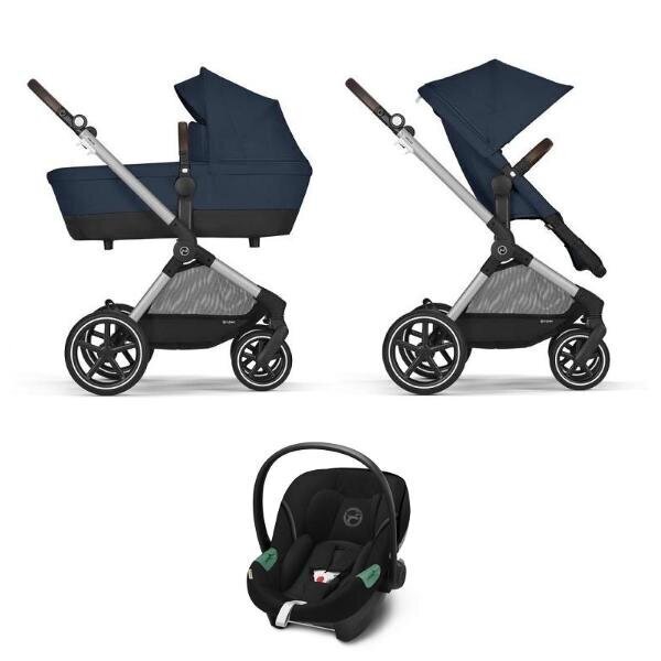 Cybex universālie rati EOS Lux 2in1, Ocean Blue cena un informācija | Bērnu rati | 220.lv