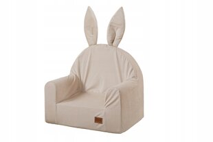 Bērnu krēsls Baby-Raj Bunny, bēšs cena un informācija | Sēžammaisi, klubkrēsli, pufi bērniem | 220.lv