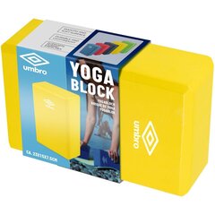 блок для упражнений йоги, желтый цена и информация | Товары для йоги | 220.lv