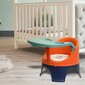 Pārnēsājams krēsls bērnam barošanai un spēlēm, oranžs/tumši zils cena un informācija | Barošanas krēsli | 220.lv