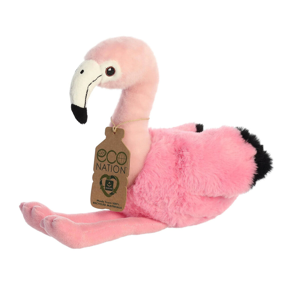 Plīša rotaļlieta Aurora Eco Nation Flamingo, 24 cm cena un informācija | Mīkstās (plīša) rotaļlietas | 220.lv