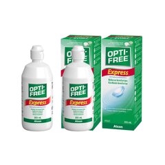 Раствор Для Контактных Линз OPTI-FREE Express 355ml 2 x Бутылки цена и информация | Растворы для контактных линз | 220.lv