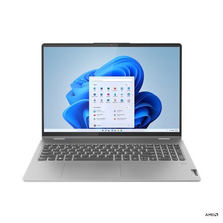 Lenovo IdeaPad Flex 5 16ABR8 R5 7530U/8 GB/512 GB/AMD Radeon/Win 11 Home, Grey cena un informācija | Portatīvie datori | 220.lv