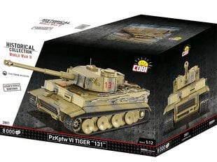 COBI - Конструктор Panzerkampfwagen VI Tiger "131" - Executive Edition, 1/12, 2801 цена и информация | Kонструкторы | 220.lv