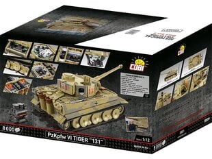 COBI - Конструктор Panzerkampfwagen VI Tiger "131" - Executive Edition, 1/12, 2801 цена и информация | Kонструкторы | 220.lv