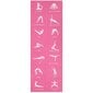 Salokāms jogas paklājs, rozā krāsā cena un informācija | Jogas preces | 220.lv
