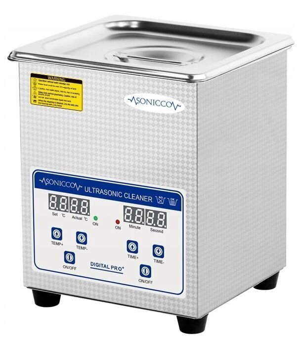 Sonicco ultraskaņas vanna Ultra-010S-C, 1.6L cena un informācija | Tīrīšanas piederumi | 220.lv