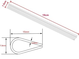 Žogu lentes skavas, 20 gab., 190 mm cena un informācija | Žogi un piederumi | 220.lv