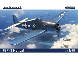 Konstruktors Eduard - Grumman F6F-3 Hellcat Weekend Edition, 1/48, 84194 cena un informācija | Konstruktori | 220.lv