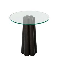 Кофейный столик Asir, 50х50х50 см, черный/прозрачный цена и информация | Журнальные столики | 220.lv