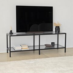 TV galdiņš Asir, 130x45x40 cm, tumši pelēks/melns cena un informācija | TV galdiņi | 220.lv
