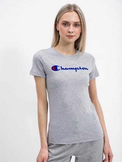 T-krekls sievietēm Champion 109713-EM006, pelēks cena un informācija | T-krekli sievietēm | 220.lv