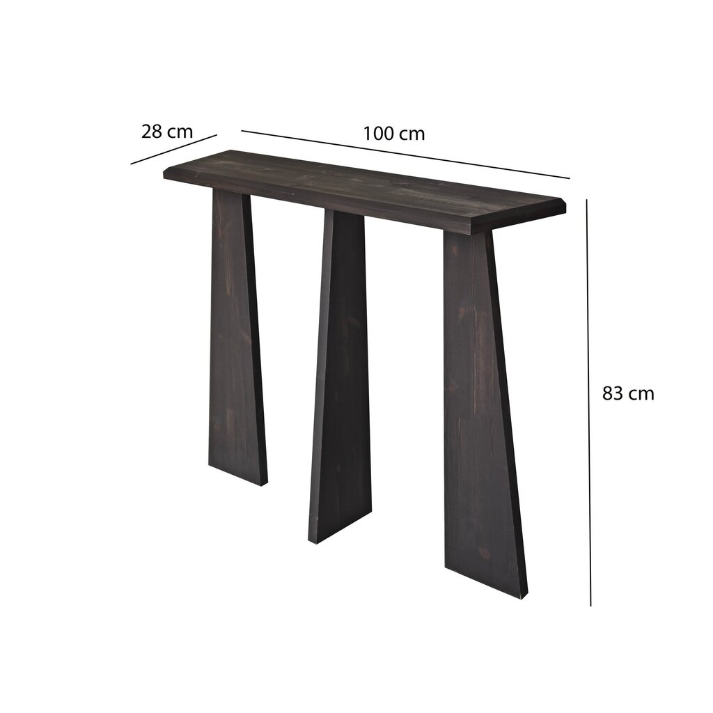 Kumode Asir, 100x83x28 cm, pelēka cena un informācija | Konsoles galdiņi | 220.lv