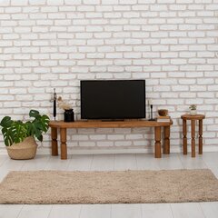 TV galdiņš Asir, 140x40x35 cm, gaiši brūns cena un informācija | TV galdiņi | 220.lv