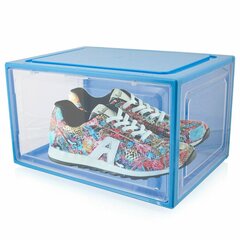 Коробка для обуви 3шт синяя цена и информация | Мешки для одежды, вешалки | 220.lv