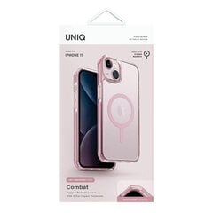 UNIQ etui Combat iPhone 15 | 14 | 13 6.1" Maglick Charging różowy|baby pink цена и информация | Чехлы для телефонов | 220.lv