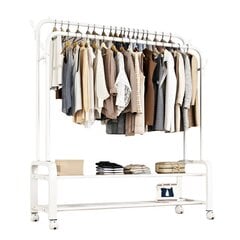 Daudzfunkcionāls apģērba pakaramais, 135x162 cm, balts cena un informācija | Pakaramie un apģērbu maisi | 220.lv
