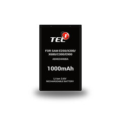 Tel1 Samsung E250/X200/X680/C300/E900 (AB463446BA) 1000mAh Li-ion akumulators cena un informācija | Akumulatori mobilajiem telefoniem | 220.lv