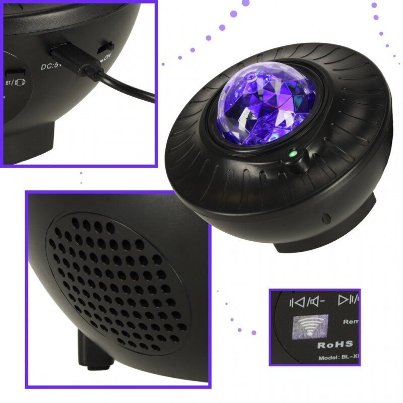 Star Projector gaismeklis LED Night Ball cena un informācija | Svētku dekorācijas | 220.lv
