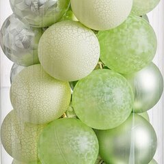 Ёлочные шарики Белый Серебристый бумага Polyfoam Oленем 7,5 x 7,5 x 7,5 cm (6 штук) цена и информация | Елочные игрушки | 220.lv