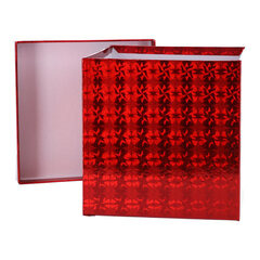Dāvanu kaste, sarkana 26,5x26,5 cm cena un informācija | Veļas grozi un mantu uzglabāšanas kastes | 220.lv