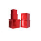 Kvadrātveida dāvanu kaste, sarkana 12.5x12,5 cm цена и информация | Veļas grozi un mantu uzglabāšanas kastes | 220.lv