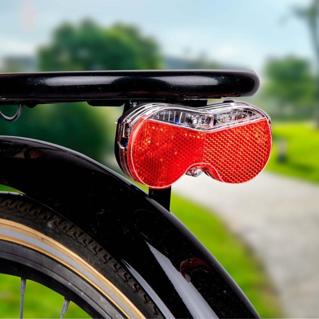 Aizmugurējais velosipēda lukturis Dunlop, sarkans цена и информация | Velo lukturi un atstarotāji | 220.lv