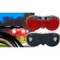 Aizmugurējais velosipēda lukturis Dunlop, sarkans цена и информация | Velo lukturi un atstarotāji | 220.lv