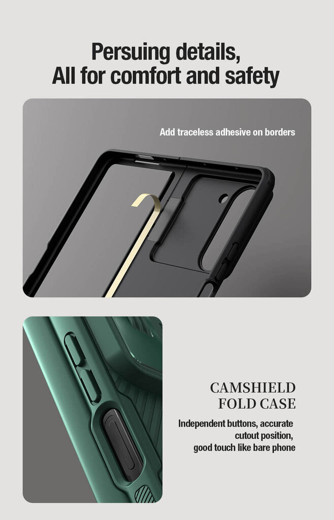 Nillkin CamShield Fold Samsung Galaxy Z Fold 5 cena un informācija | Telefonu vāciņi, maciņi | 220.lv