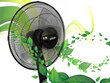 Ventilators ar pulti Gordon 70W, melns cena un informācija | Ventilatori | 220.lv