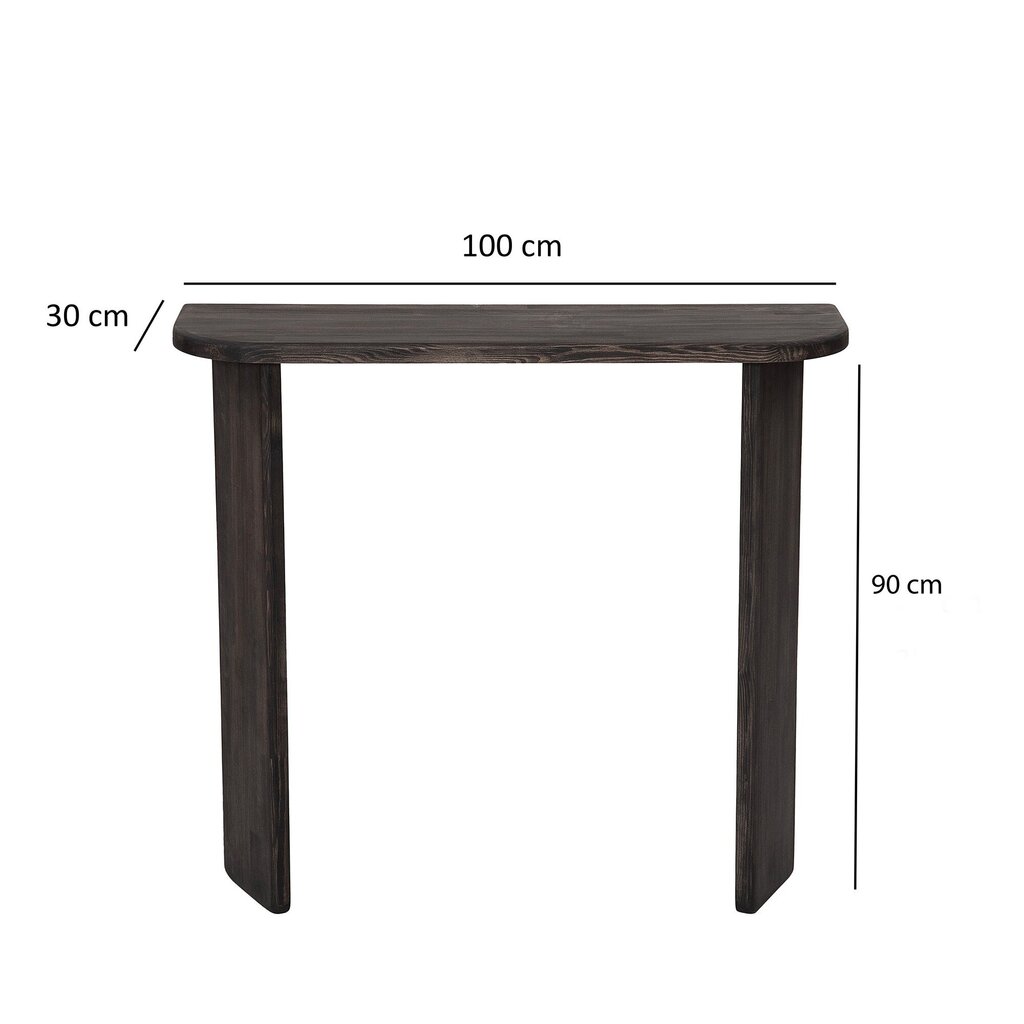 Kumode, Asir, 100x85x30 cm, pelēka cena un informācija | Konsoles galdiņi | 220.lv