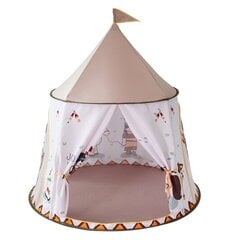 Детская палатка «Замок», бежевая цена и информация | Детские игровые домики | 220.lv