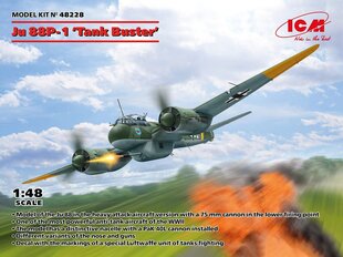 Līmējošais modelis ICM 48228 Ju 88P-1 Tank Buster 1/48 cena un informācija | Līmējamie modeļi | 220.lv