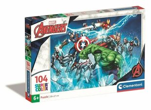 Puzle Clementoni Marvel Avengers, 104 gab. cena un informācija | Puzles, 3D puzles | 220.lv